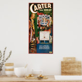 Carter The Great ~ Weird Wizard  Magic Act Poster (Keuken)