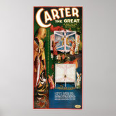 Carter The Great ~ Weird Wizard  Magic Act Poster (Voorkant)