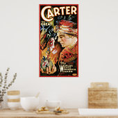 Carter The Great ~ Wizard  Magic Act Poster (Keuken)
