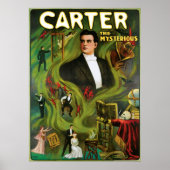 Carter The Mysterious ~ Magic Act Poster (Voorkant)