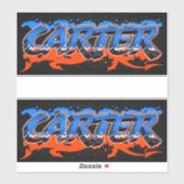 Carter Vorname Name Graffiti Aufkleber Sticker (Vel)