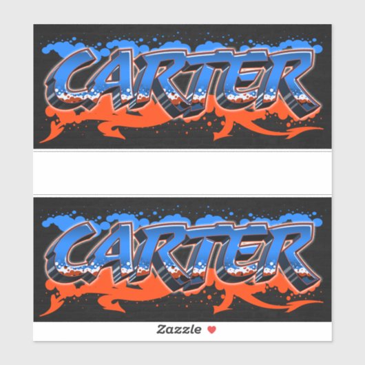 Carter Vorname Name Graffiti Aufkleber Sticker (Vel)