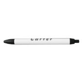 Carter Zwarte Inkt Pen (Voorkant)
