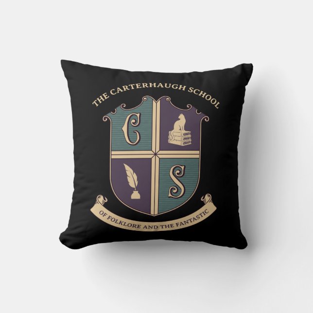 Carterhaugh School Logo Worpkussen Kussen (Voorkant)