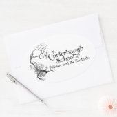 Carterhaugh School Nieuwe Logo Ovale Sticker (Envelop)