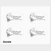 Carterhaugh School Nieuwe Logo Ovale Sticker (Vel)