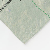 Cartermeer-kaart-deken Fleece Deken (Hoek)