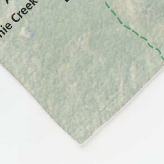 Cartermeer-kaart-deken Fleece Deken (Hoek)