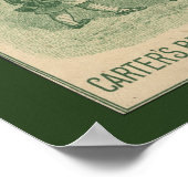 Carter's Backache Plasters  Kaart Poster (Hoek)