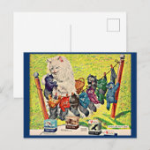 Carter's Ink and mamma cat and kittens uit 1940 Briefkaart (Voorkant / Achterkant)