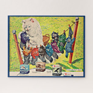 Carter's Ink and mamma cat and kittens uit 1940 Legpuzzel