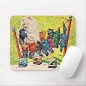 Carter's Ink and mamma cat and kittens uit 1940 Muismat (Met muis)