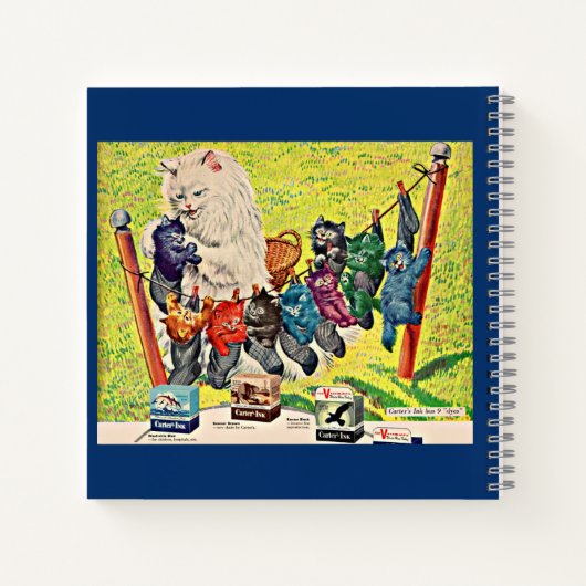 Carter's Ink and mamma cat and kittens uit 1940 Notitieboek (Achterkant)