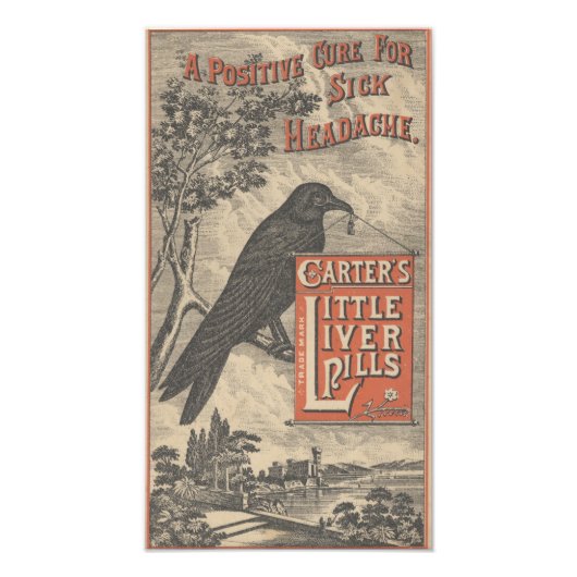 Carter's Little Liver Pills Ephemera Foto Print Afdruk (Voorkant)
