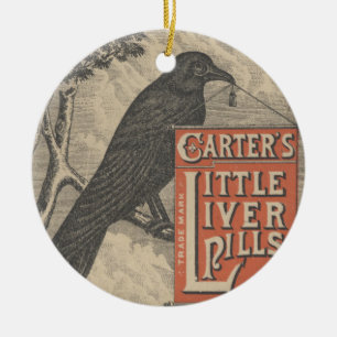 Carter's Little Liver Pills Ephemera Keramisch Ornament
