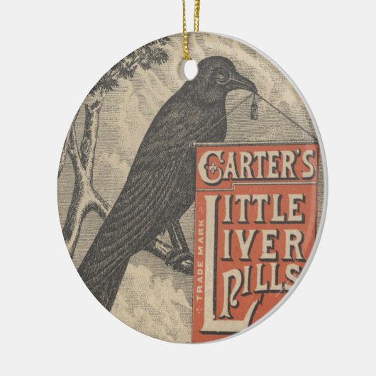 Carter's Little Liver Pills Ephemera Keramisch Ornament (Links)