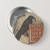 Carter's Little Liver Pills Ephemera Ronde Button 7,6 Cm (Voorkant /achterkant)