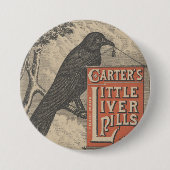 Carter's Little Liver Pills Ephemera Ronde Button 7,6 Cm (Voorkant)