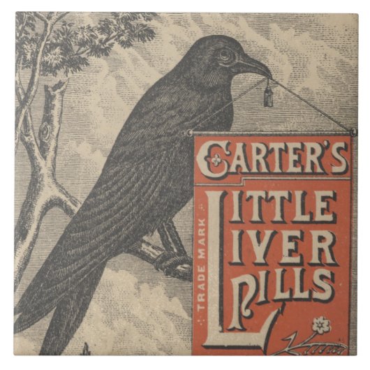 Carter's Little Liver Pills Ephemera Tegeltje (Voorkant)