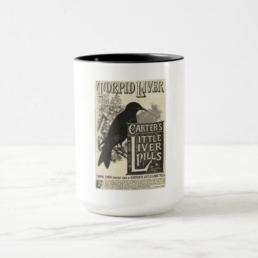 Carter's Mok van de 'Liver Pills Coffee' (Midden)