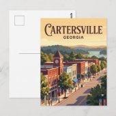Cartersville, Georgia Briefkaart (Voorkant / Achterkant)