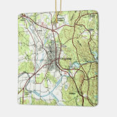 Cartersville Georgia Topo Keramisch Ornament (Links)