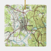 Cartersville Georgia Topo Keramisch Ornament (Achterkant)