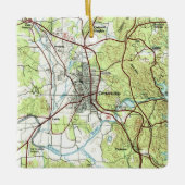 Cartersville Georgia Topo Keramisch Ornament (Voorkant)