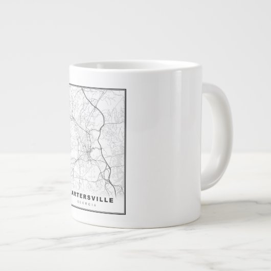 Cartersville Map Grote Koffiekop (Voorkant rechts)