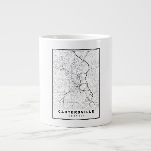 Cartersville Map Grote Koffiekop (Voorkant)