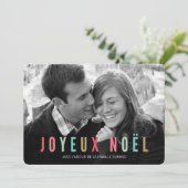 Cartes DE noël foto | Joyeux Noel Feestdagenkaart (Staand voorkant)