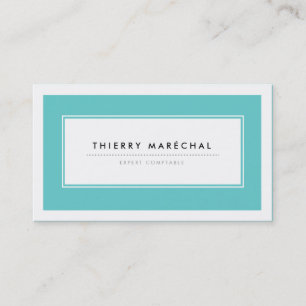 Cartes de Visite Modernes Bleu Visitekaartje