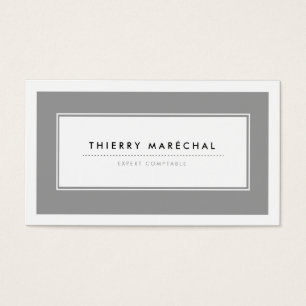 Cartes de Visite Modernes Gris Visitekaartjes