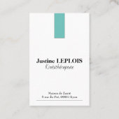 Cartes de visite Standard : 8,5 cm x 5,5 cm Visitekaartje (Voorkant)