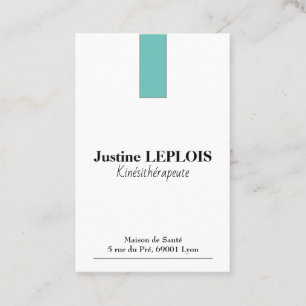 Cartes de visite Standard : 8,5 cm x 5,5 cm Visitekaartje