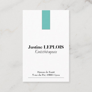 Cartes de visite Standard : 8,5 cm x 5,5 cm Visitekaartje