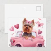 Cartes Postales Dog Yorkshire Briefkaart (Voorkant / Achterkant)