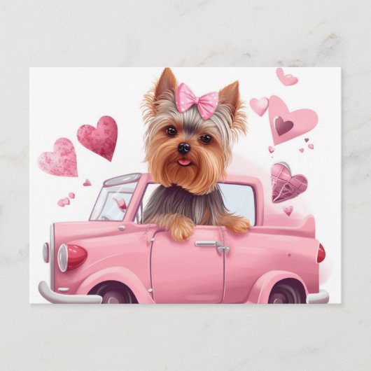 Cartes Postales Dog Yorkshire Briefkaart (Voorkant)