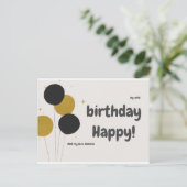 Cartes postales Happy Birthday Aankondigingskaart (Staand voorkant)