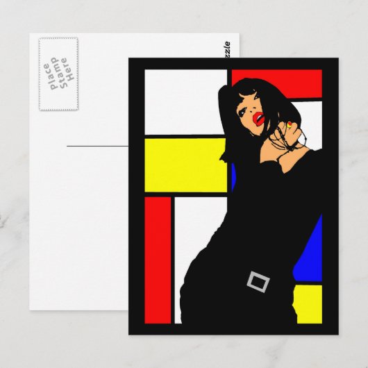 CARTES POSTALES POP ART DESIGN LOGOS VISUELS BRIEFKAART (Voorkant / Achterkant)