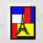 CARTES POSTALES POP ART PARIS DESIGN LOGOS VISUEL BRIEFKAART (Voorkant / Achterkant)