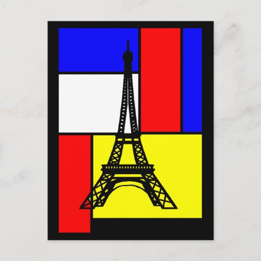 CARTES POSTALES POP ART PARIS DESIGN LOGOS VISUEL BRIEFKAART (Voorkant)