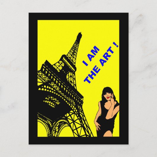 CARTES POSTALES POP ART PARIS DESIGN LOGOS VISUEL BRIEFKAART (Voorkant)