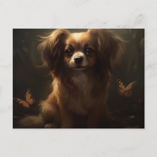 Cartes Postales Puppy Briefkaart (Voorkant)