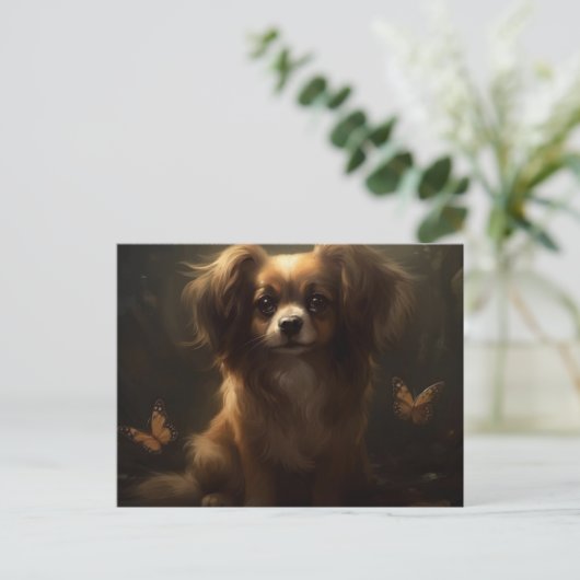 Cartes Postales Puppy Briefkaart (Staand voorkant)