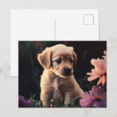 Cartes Postales Puppy Briefkaart (Voorkant / Achterkant)