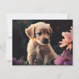 Cartes Postales Puppy Briefkaart