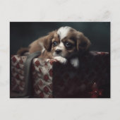 Cartes Postales Puppy Noël Briefkaart (Voorkant)