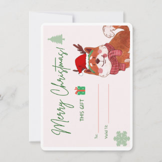 Cartes voor feesten Modern Joyce Kerstmis
