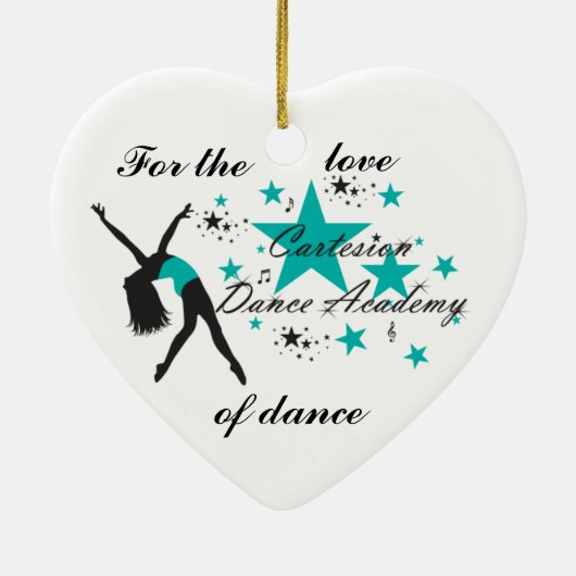 Cartesion Dance Heart Ornament (Achterkant)